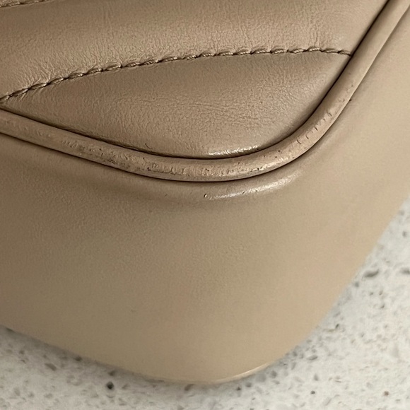 SOLD YSL Saint Laurent Lou Quilted Calfskin Leather Beige Camera Bag - Picture 10 of 12